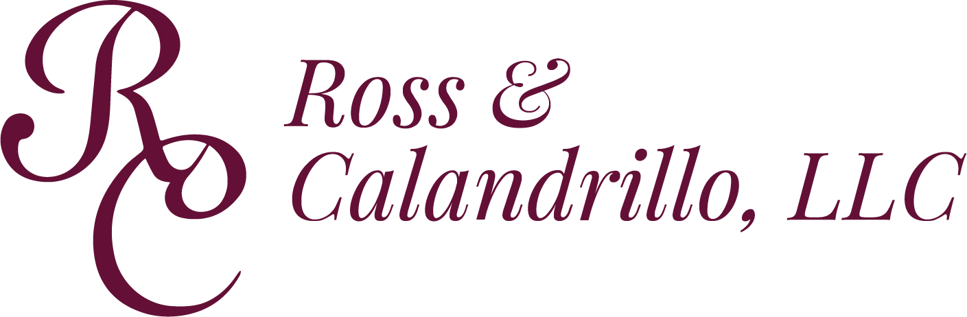 Logo for Ross & Calandrillo, LLC featuring a stylized 
