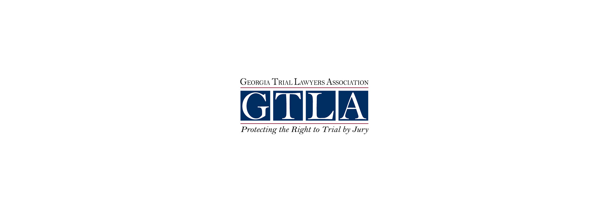 Logo of the Georgia Trial Lawyers Association (GTLA) with the tagline 