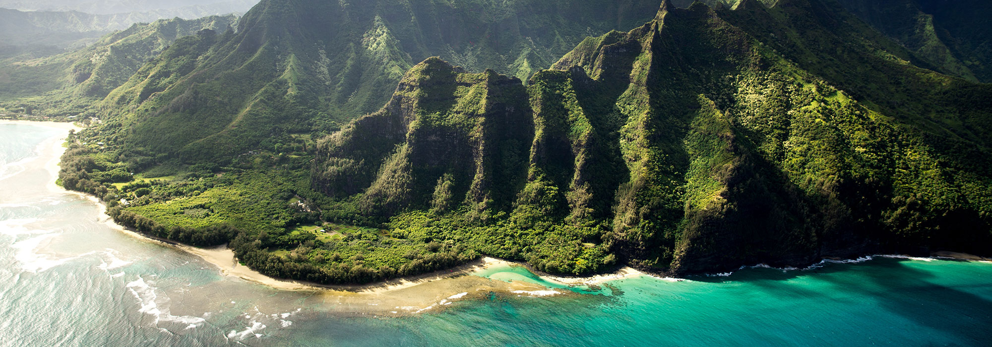 Waipio Valley in the Hamakua District of the Big Island of Hawaii seen from above