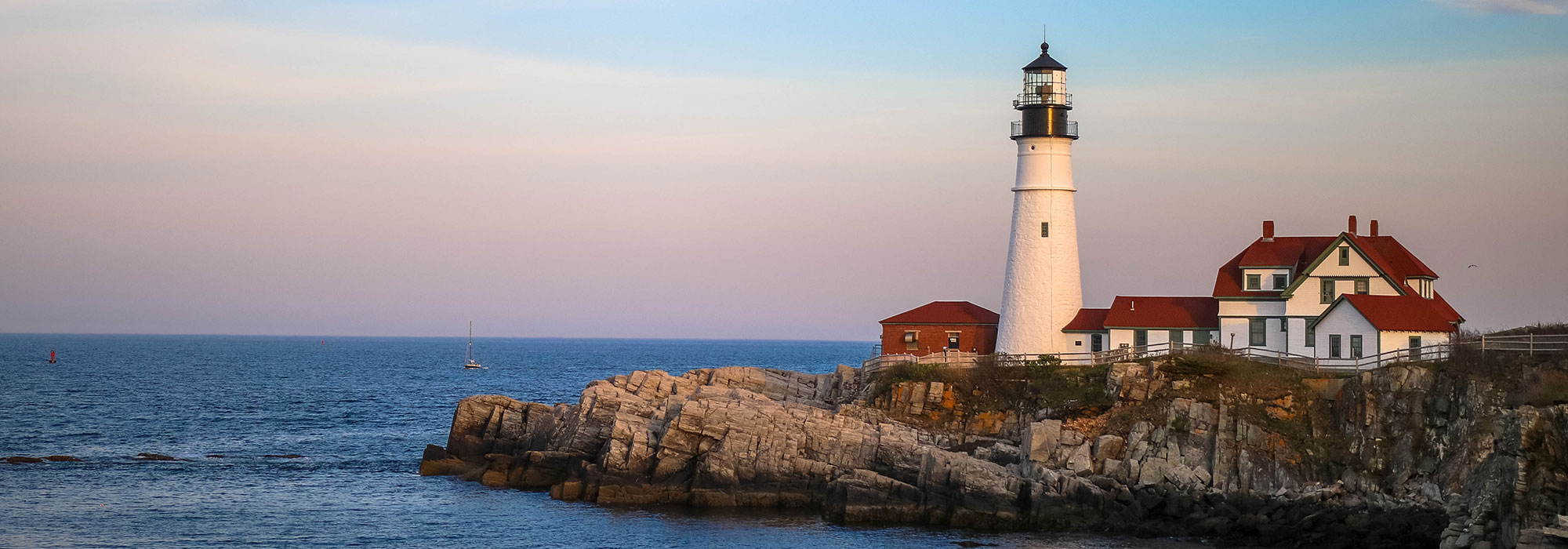 The Portland Head Light seen at sunset