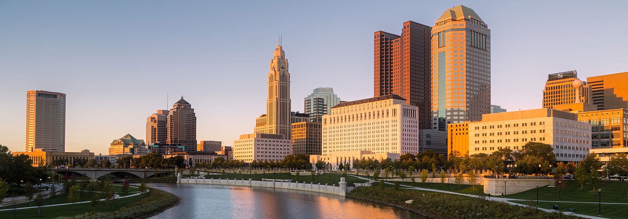 Downtown Columbus, Ohio seen from the Scioto River