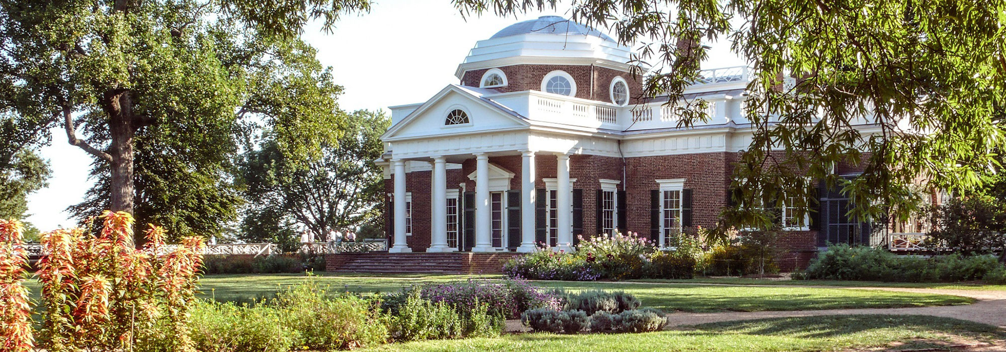 Monticello Historical landmark in Albemarle County, Virginia on a pleasant sunny summer morning