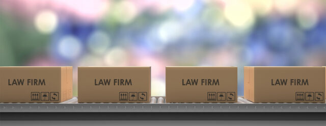 Four cardboard boxes labeled 